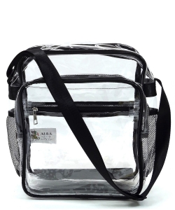 See Thru Clear Bag Crossbody Bag CW212 BLACK